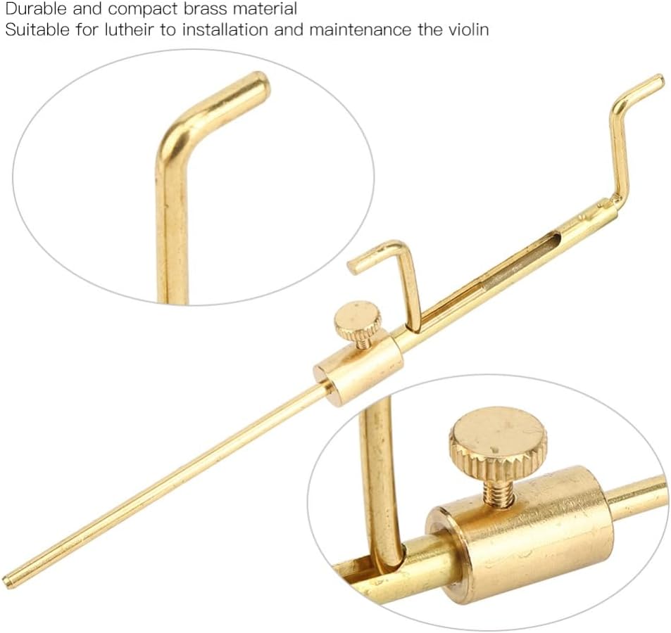 Brass Sound Post Gauge Tool for Violin & Viola – Professional Column Meter for Installation & Maintenance, Luthier Accessory (5.98 x 1.06 Inches)‌