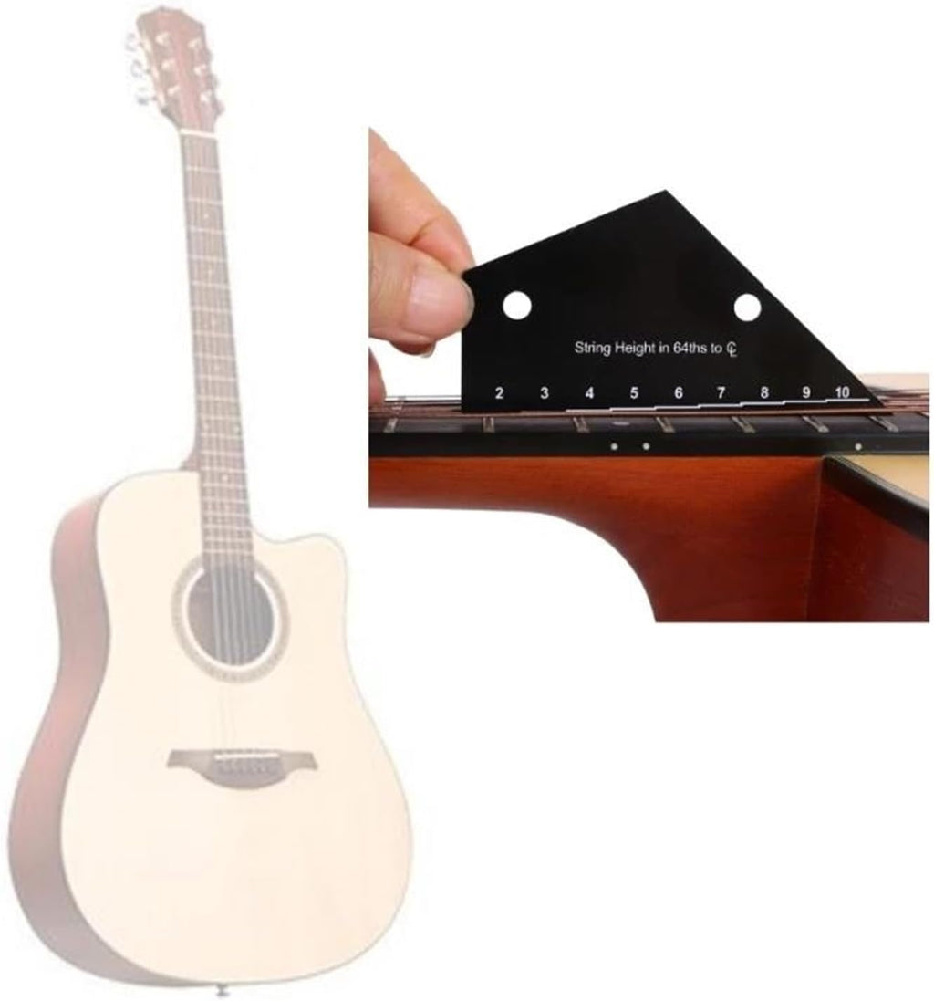 Guitar Repairing Tools Guitar String Action Ruler Gauges Guitar Fret String Height Gauges Measuring Tool For Electric Bass Guitar