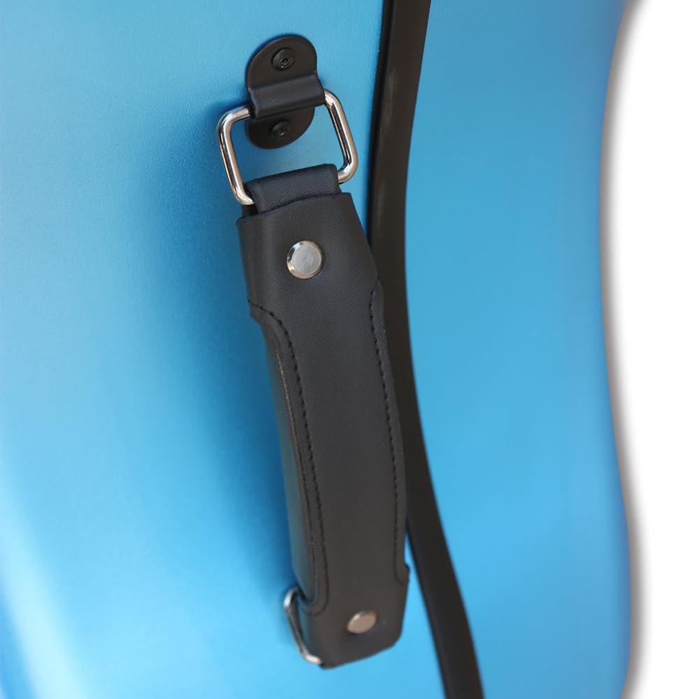 Vetimobato Carbon Fiber Cello Case for 4/4 Full Size Hard Shell with Wheels, Built-in Handle, Backpack Straps, Bow Holders Cello Accessories Box Strong & Ultralight (Dark Green)