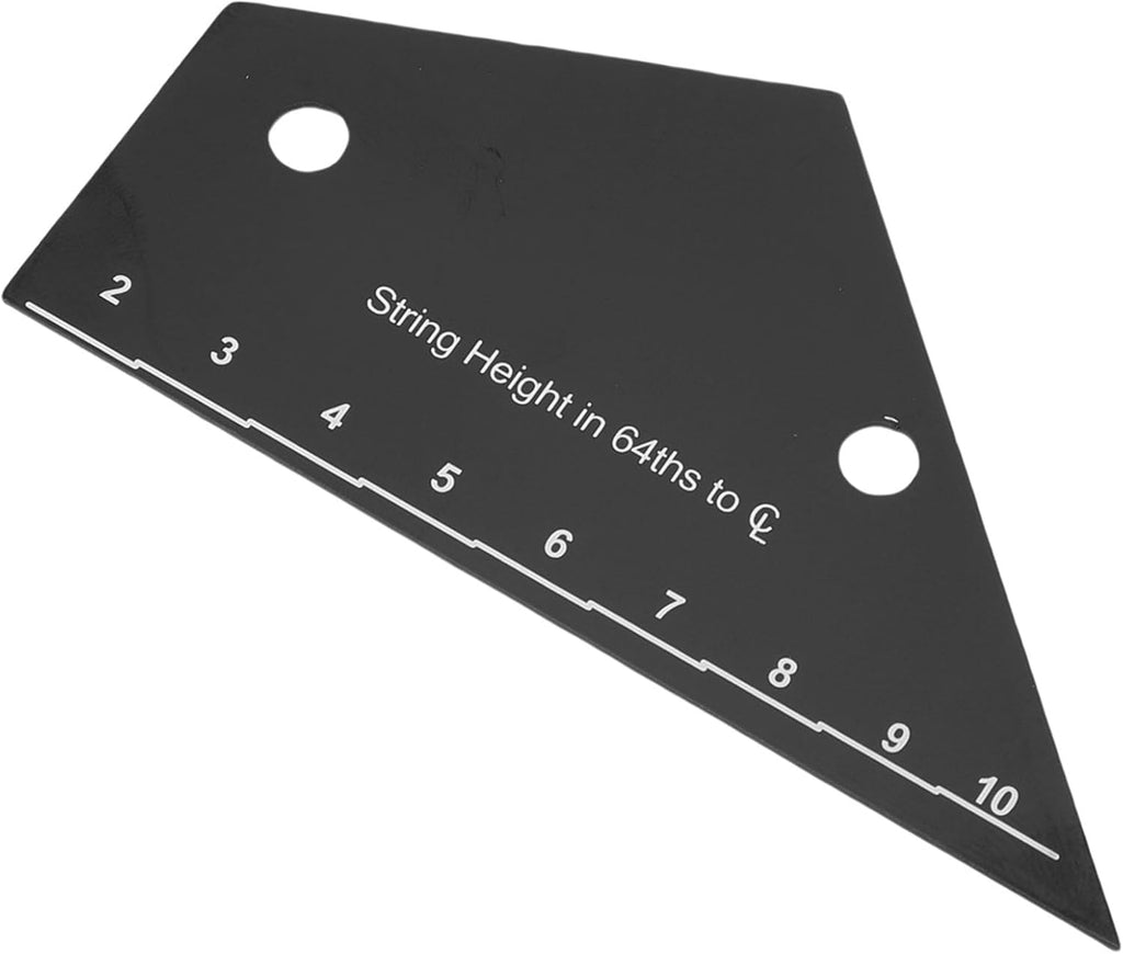 Guitar String Action Ruler, Stainless Steel Measurement Tool Kit with Height Chart for Electric Acoustic Bass Guitars and Truss Rod Adjustment