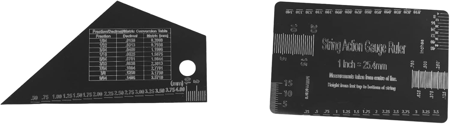 4Pcs Luthier Tools Guitar Neck Notched Straight Edge String Action Gauge Ruler Fret Rocker Fret Leveling Beam, 500349776