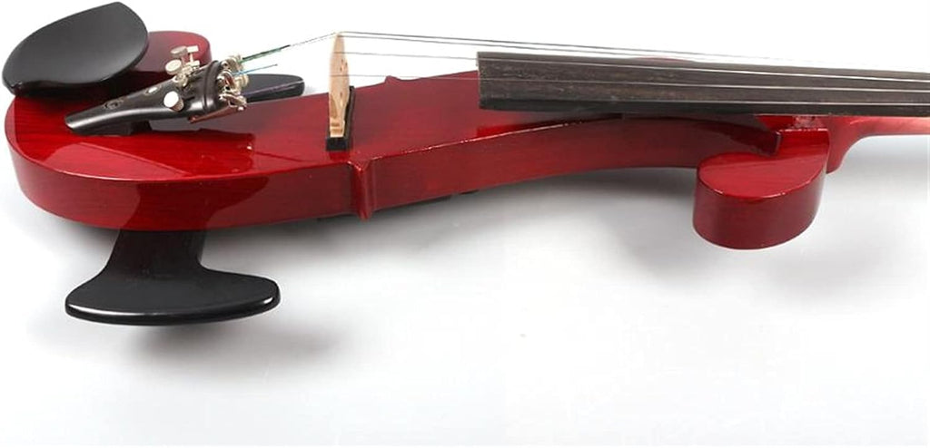 Cello Kit Violin Red 4/4 Electric Silent Violin Hand-Made