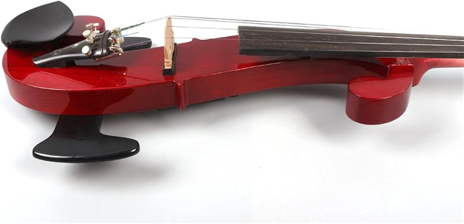 Cello Kit Violin Red 4/4 Electric Silent Violin Hand-Made