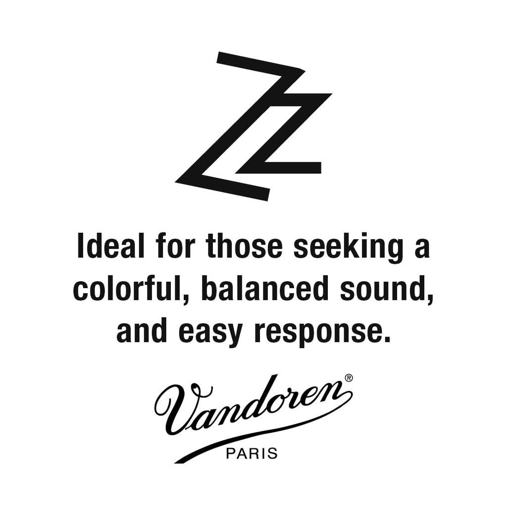 Vandoren SR4125 Alto Sax ZZ Reeds Strength 2.5; Box of 10