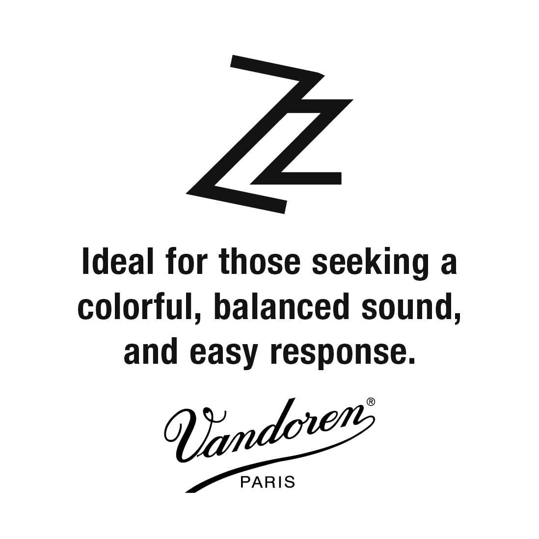 Vandoren SR4125 Alto Sax ZZ Reeds Strength 2.5; Box of 10