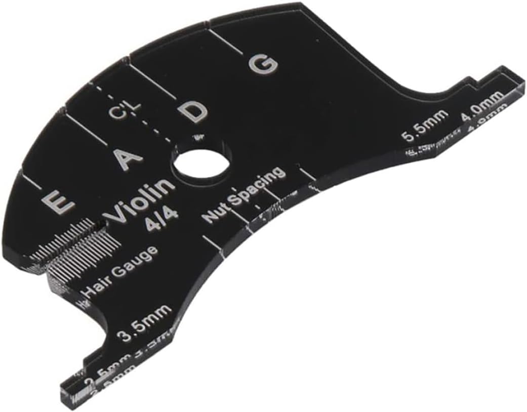 4/4 Violin Bridge Fingerboard Scraper Carbon Fiber Black Multifunctional Template Repair Reference Tool..