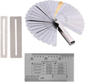 Guitar Setup Tool Kit, String Action Gauge Ruler with 32 Piece Feeler Gauges and 2 Piece Fingerboard Fret Protector Guards