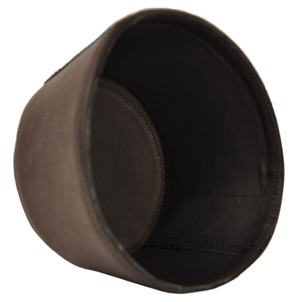 Trombone magnetic mute, lightweight leather mute for jazz and classical trombone players by MG Leather Work (Black)