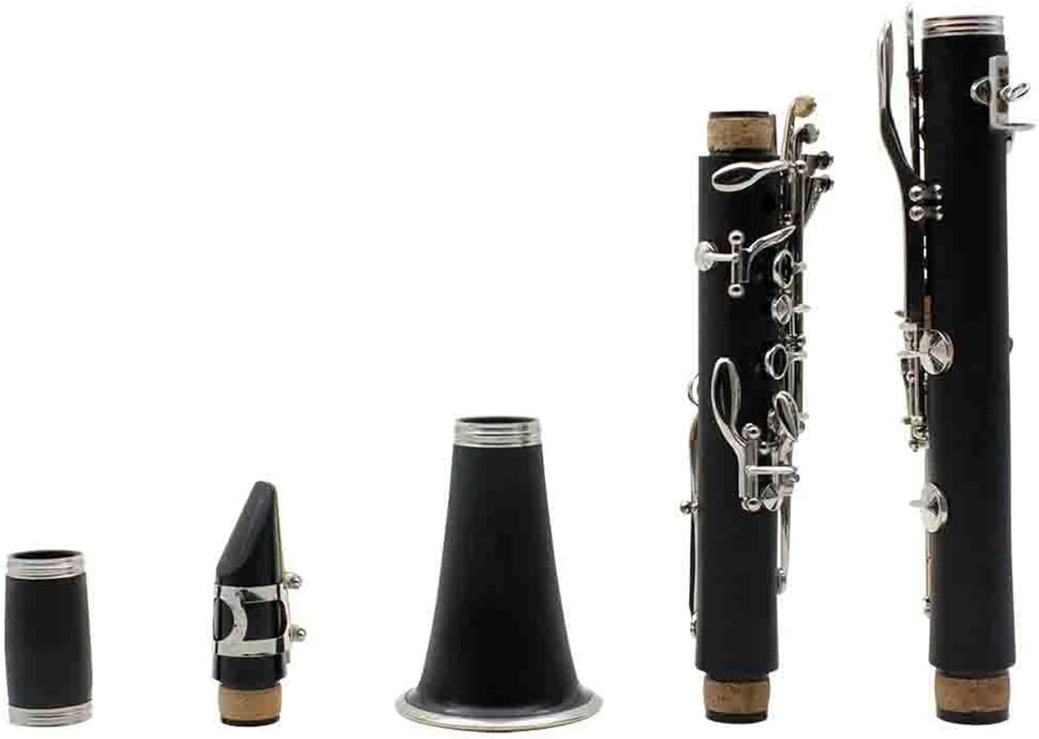 Professional B Flat 17 Key Clarinet Instrument Nickel Silver Plated Clarinet Instrument