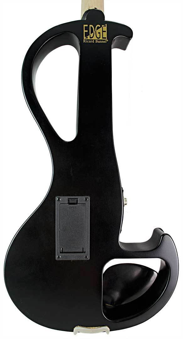 Electric Violin Bunnel Edge Outfit 4/4 Full Size (Light Zebrano) — With Carrying Case and Accessories - Mini Amp - Headphone Jack - Piezo Ceramic Pick-up - from Kennedy Violins