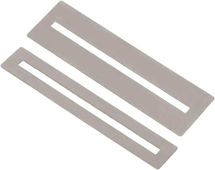 Guitar String Action Ruler Gauge Tool with Fret Protectors Luthier (SILVER) |