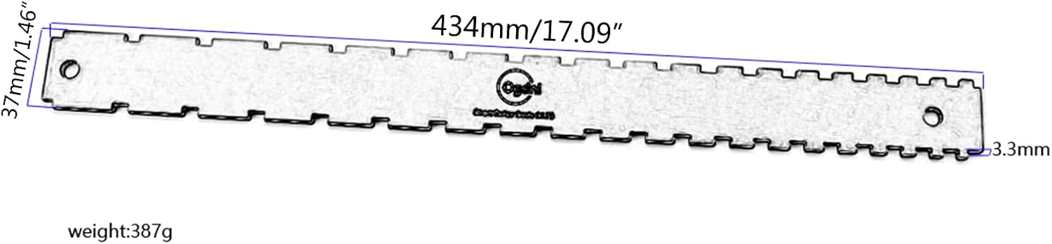 1pc String Action Ruler Gauge, Guitar Fretboards Fret Rocker String Height Gauge