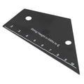 Kadimendium String Action Gauge Tool Versatile Black Stainless Steel Ruler for Home Studio and Performance Use