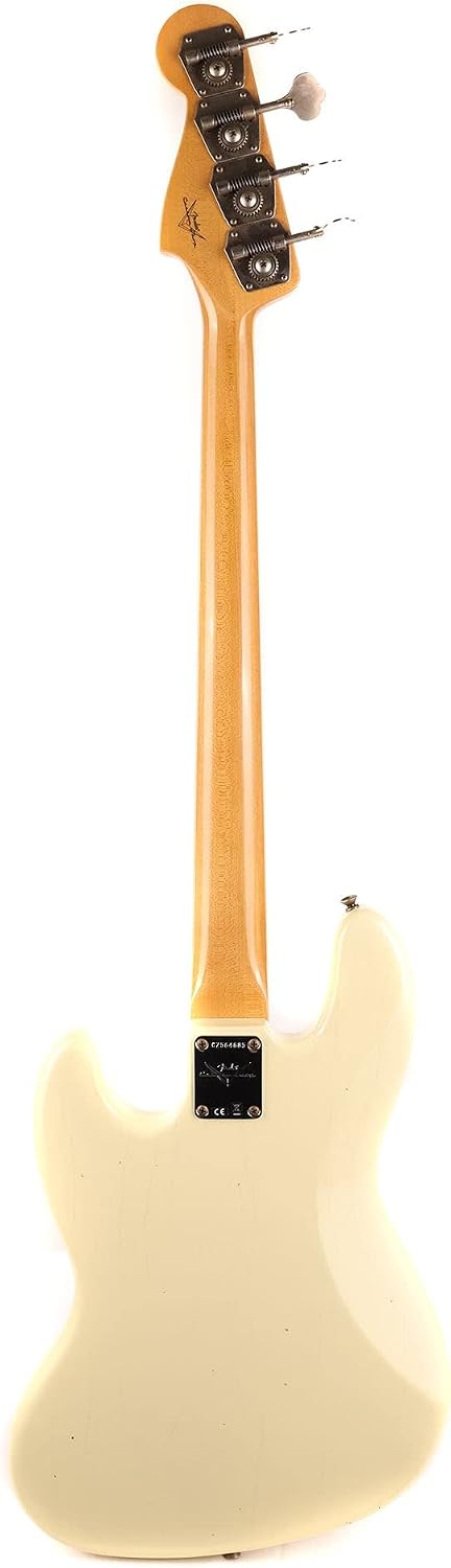 Fender Custom Shop 1968 Jazz Bass Journeyman Relic - Aged Vintage White