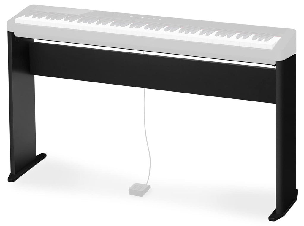 Casio PX-S1100 Privia Digital Piano - Black Bundle with CS-68 Furniture Stand, SP-34 Three Pedal System, Furniture Bench, Instructional Book, Instructional Video, and Austin Bazaar Polishing Cloth