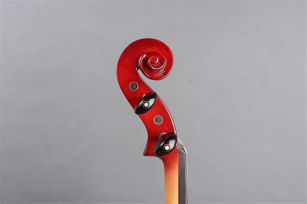 Cello Kit Violin Red 4/4 Electric Silent Violin Hand-Made Case+Bow