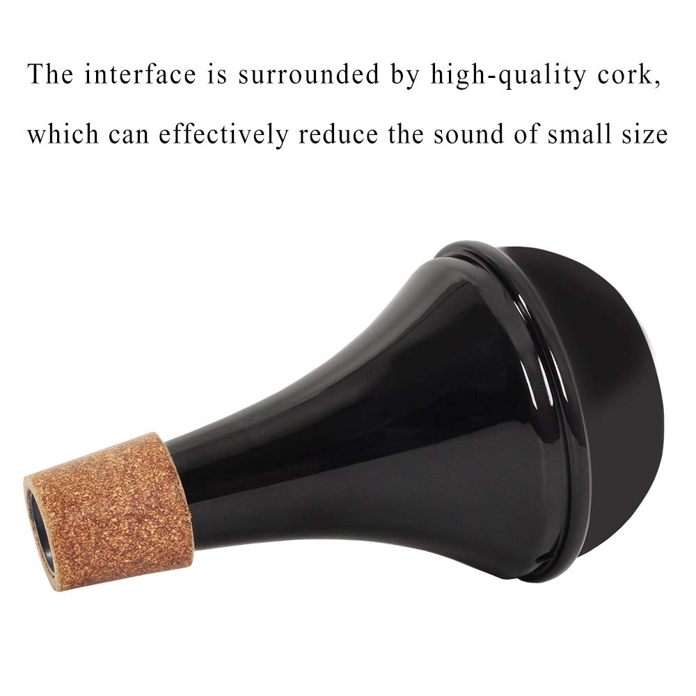 Eastrock Trumpet Mute,Lightweight Aluminum Mini Trumpet Practice Mute for Jazz,Classic,Beginners and Students