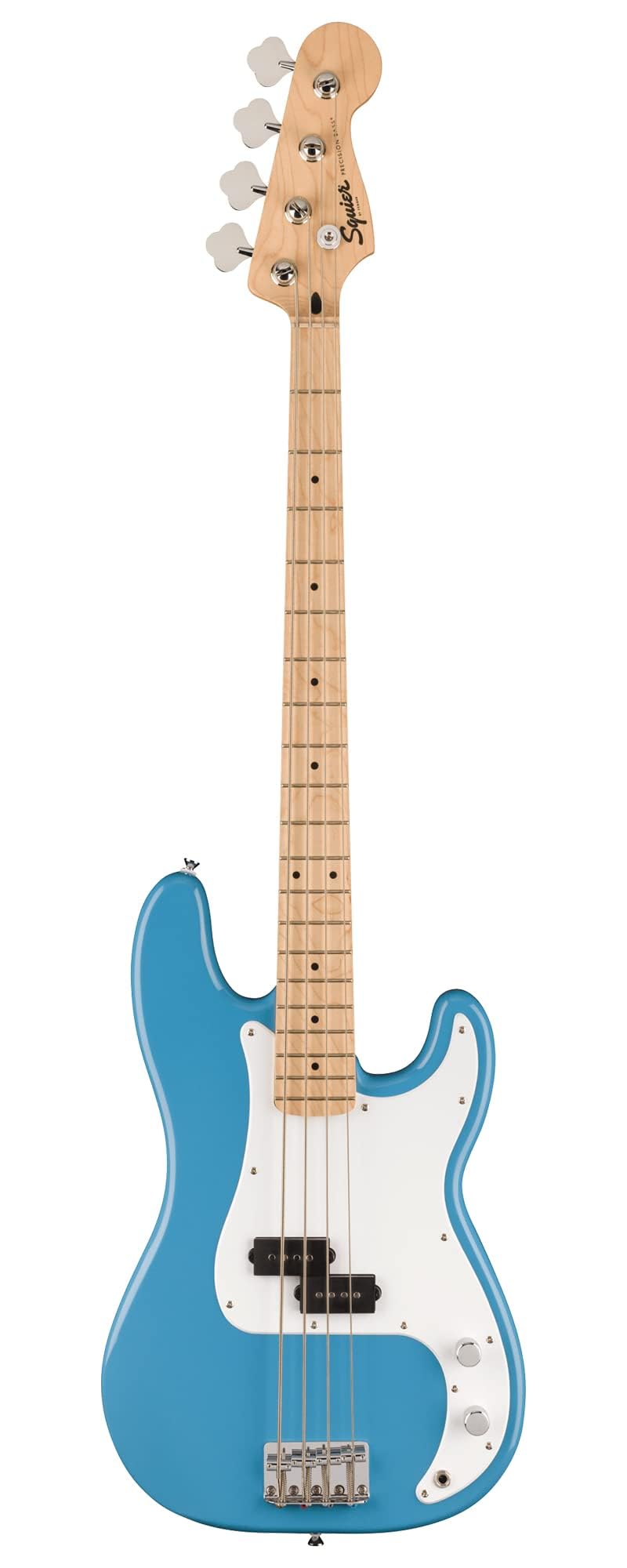 Fender Squier Sonic Precision Bass Guitar - California Blue Bundle with Amplifier, Cable, Tuner, Strap, and Austin Bazaar Instructional DVD
