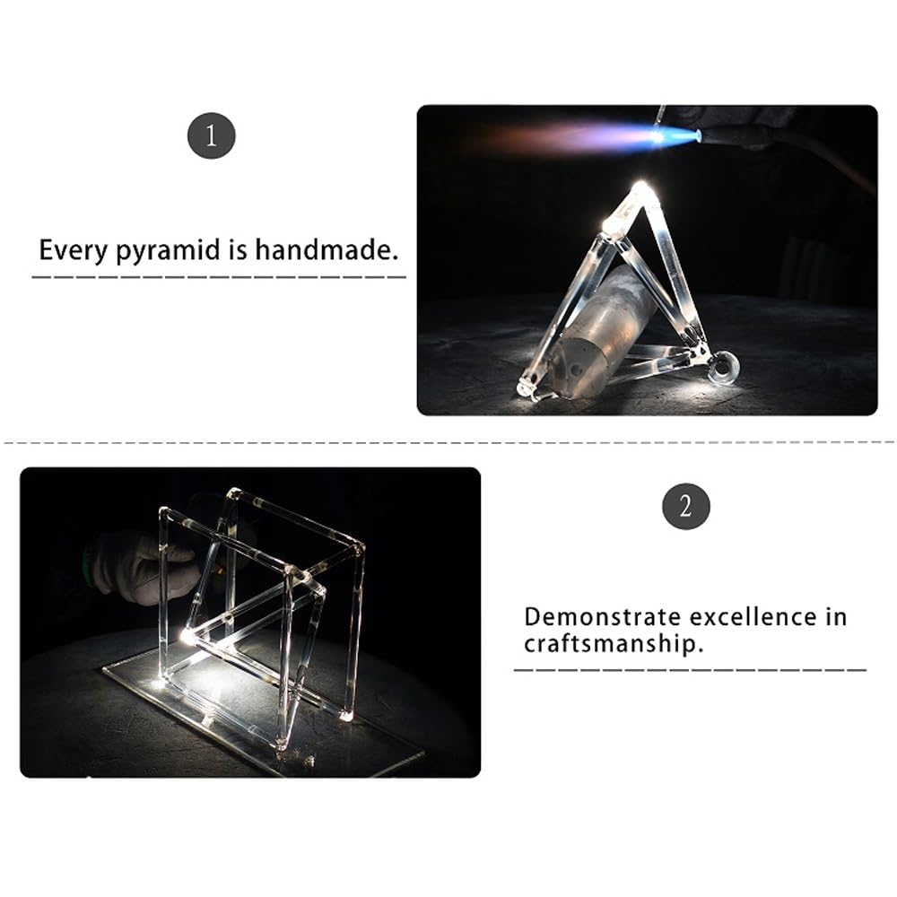 Crystal Singing Harp 8 Notes C D E F G A B C Including Aluminum Suitcase Healing Musical Instrument for Healing Meditation, Adjusting Emotional State,Clear 432 Hz,11 inch