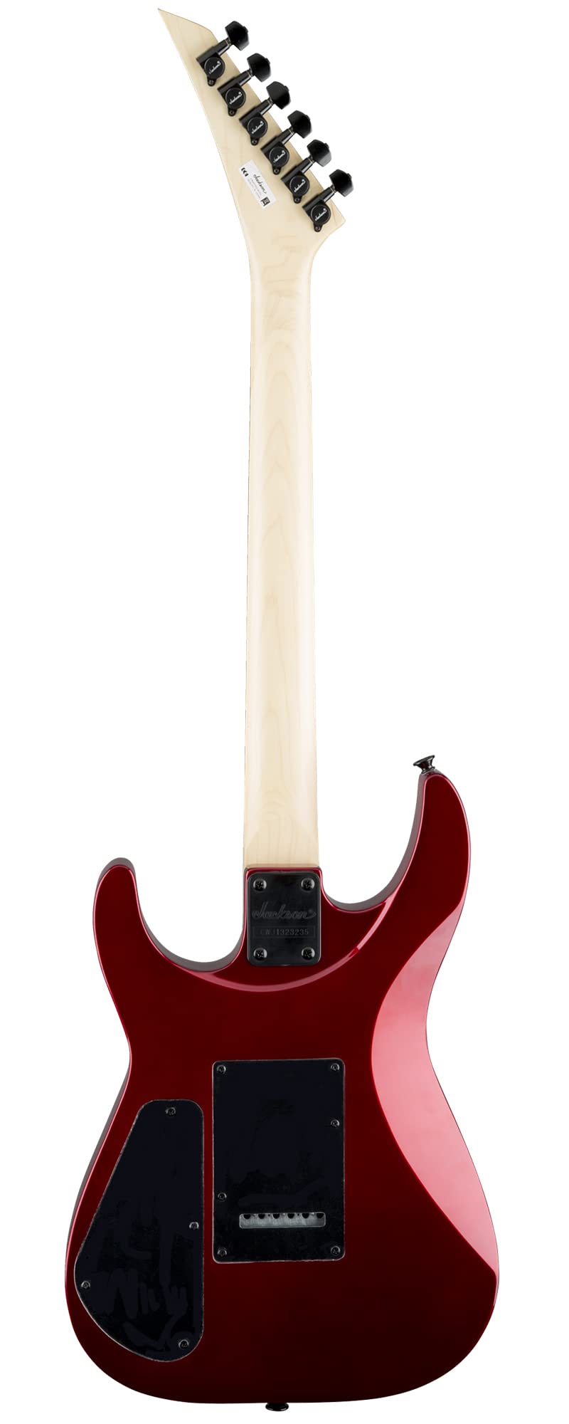Jackson JS Series Dinky JS11 Electric Guitar - Metallic Red Bundle with Cable, Tuner, Strap, Picks, and Austin Bazaar Instructional DVD