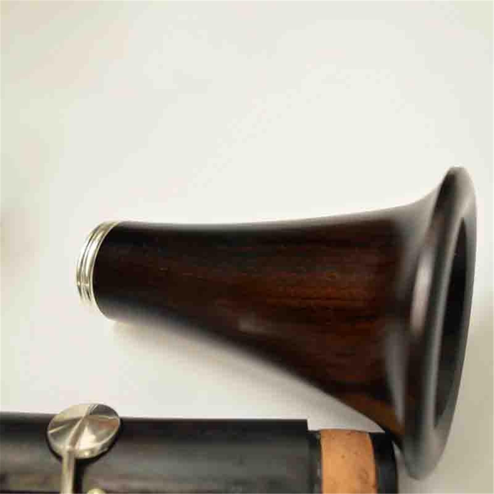 Professional Ebony Clarinet Bb17 Key Silver Copper Woodwind Instrument Clarinet Instrument(2)