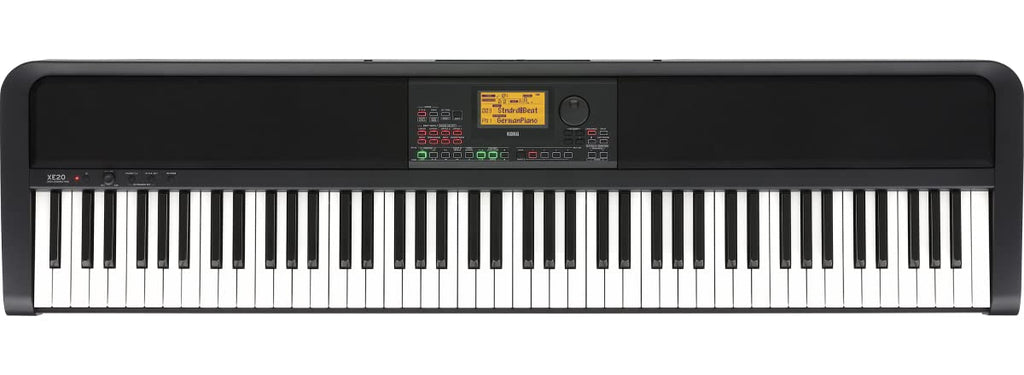 Korg XE20 Digital Ensemble Piano Bundle with Adjustable Stand, Bench, Power Supply, Damper Pedal, Keyboard Cover, Instructional Book, Austin Bazaar Instructional DVD, and Polishing Cloth