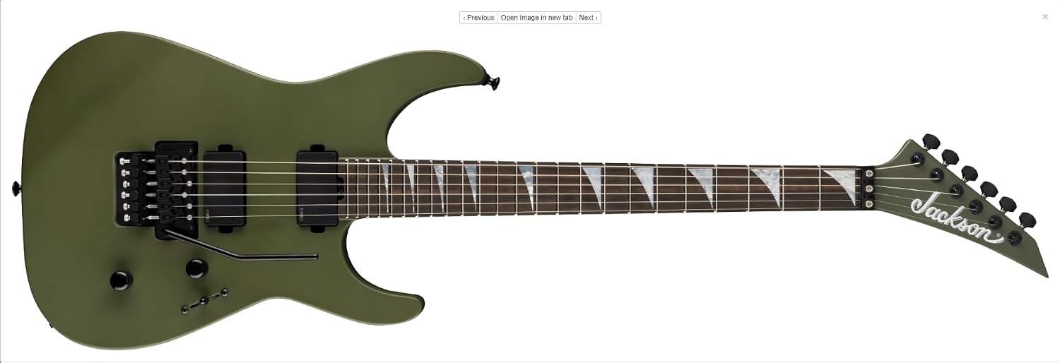 Jackson American Series Soloist SL2MG Electric Guitar - Matte Army Drab