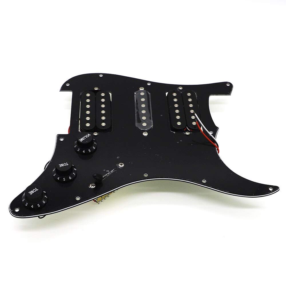 Guitar Parts Loaded Strat Electric Guitar Prewired ST Pickguard with Single Colis Pickups Neck Middle Bridge for Fender