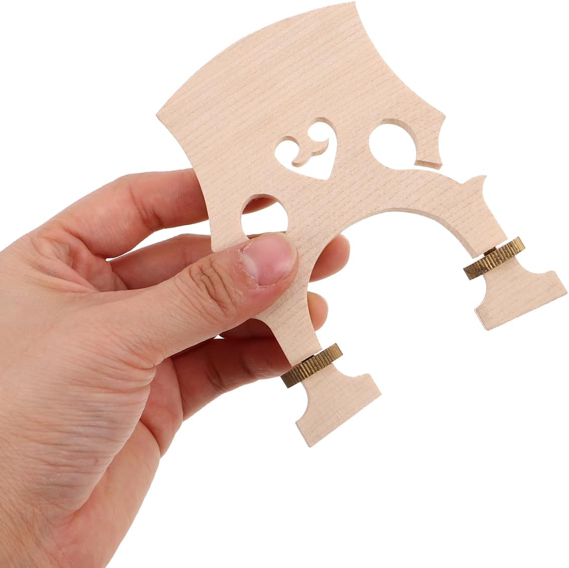 Kisangel Adjustable Maple Cello Bridge for 3/4 Cello with Low and Tall European Bridge Options Durable Instrument Accessory for School Orchestras Practice and Performance