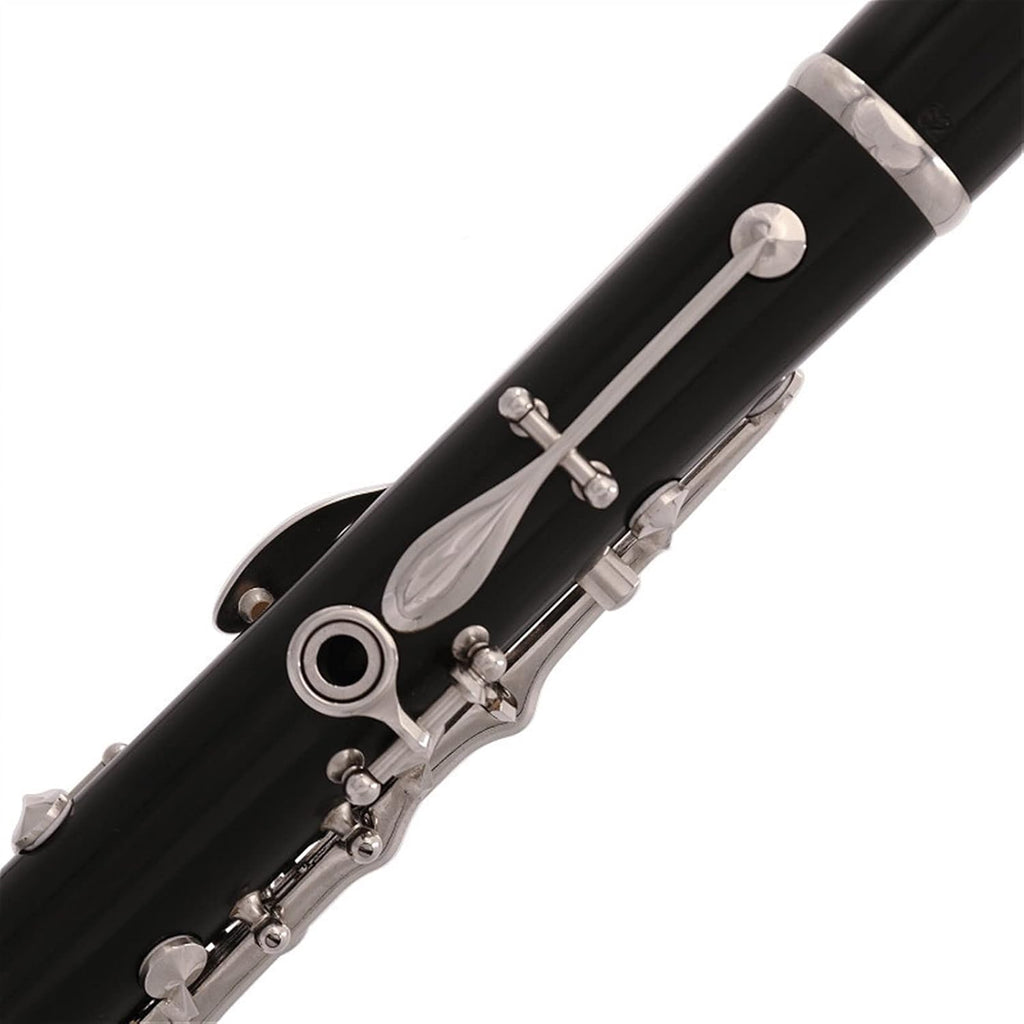 TSTS New Professional 17 Keys Clarinet Bakelite Body Nickel Plating Keys with Case Clarinet for Beginner