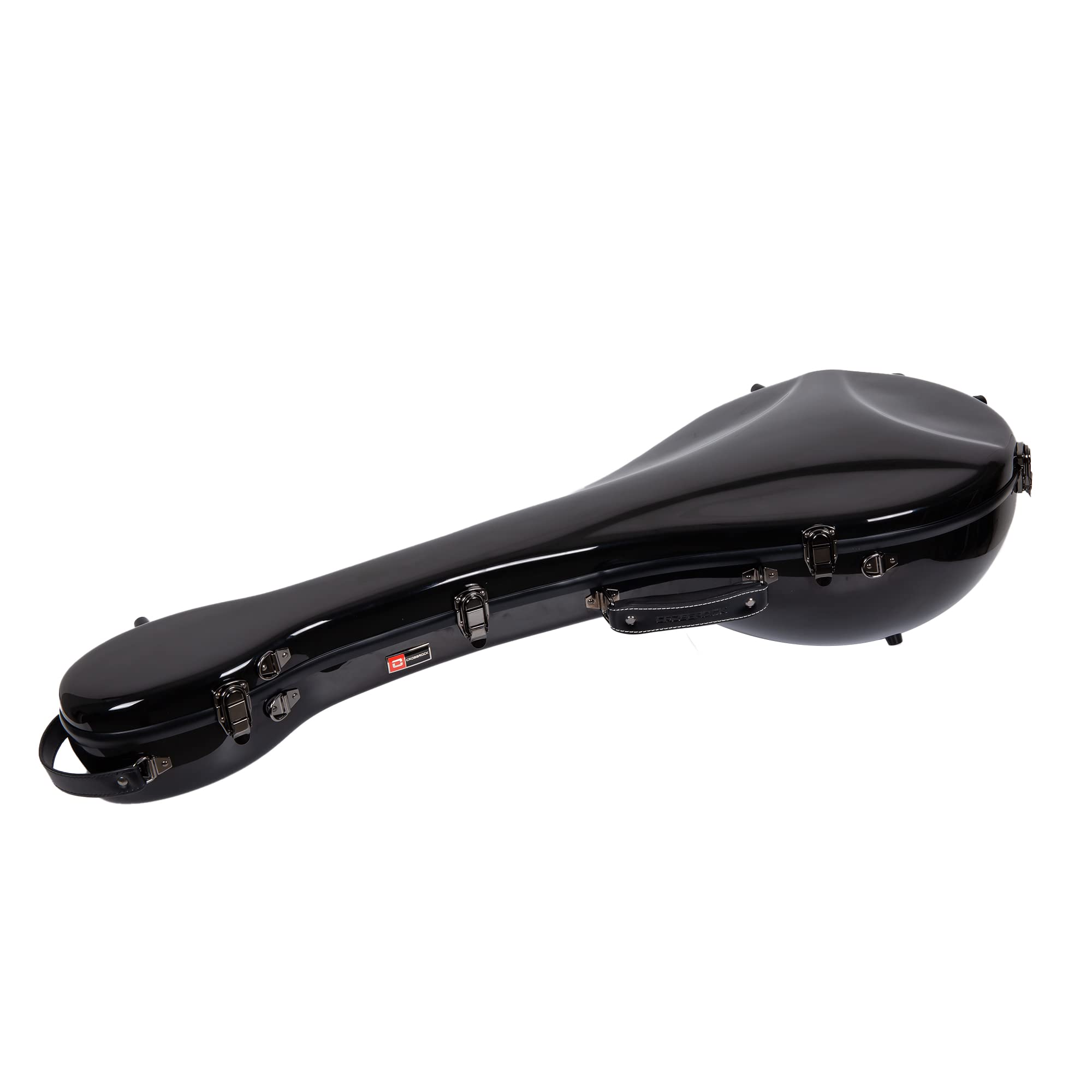 Crossrock Fiberglass Case fits for Trumpet with removable shoulder straps-Black(CRF1020TRBK)