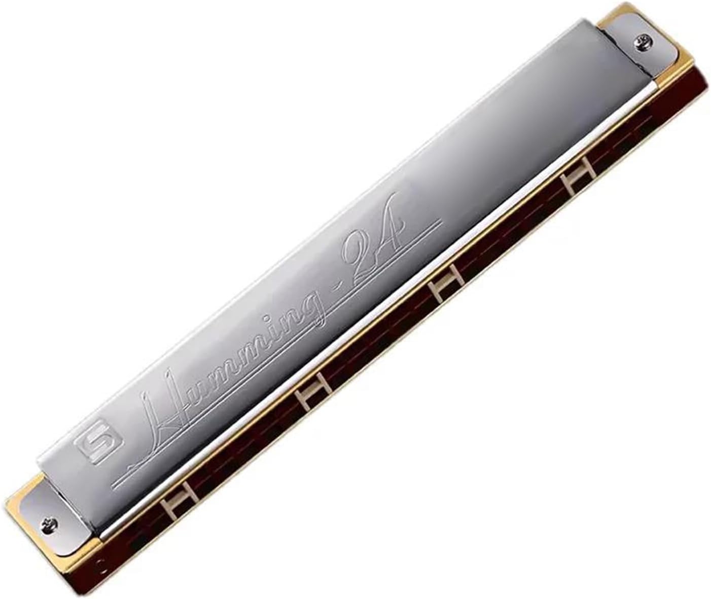 Harmonica 24 Hole Mouth Organ Professional Armonica Musical Instrumentos Key C Minor,A Tone