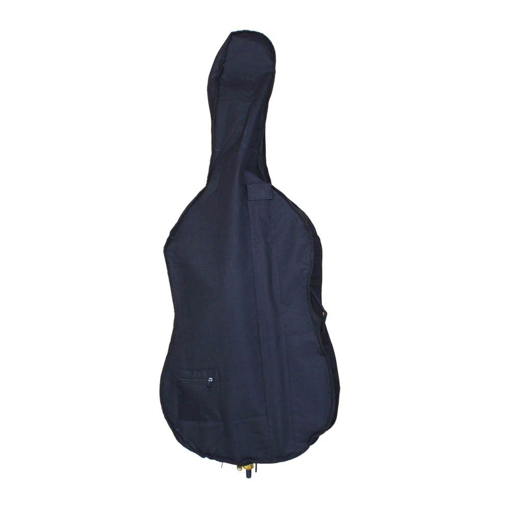 Vasitelan Full-Size Cello, Beginner Cello 4/4, Acoustic Cello Kit with Portable Bag, Bow, Bridge, Rosin, String Musical Instruments (Black)