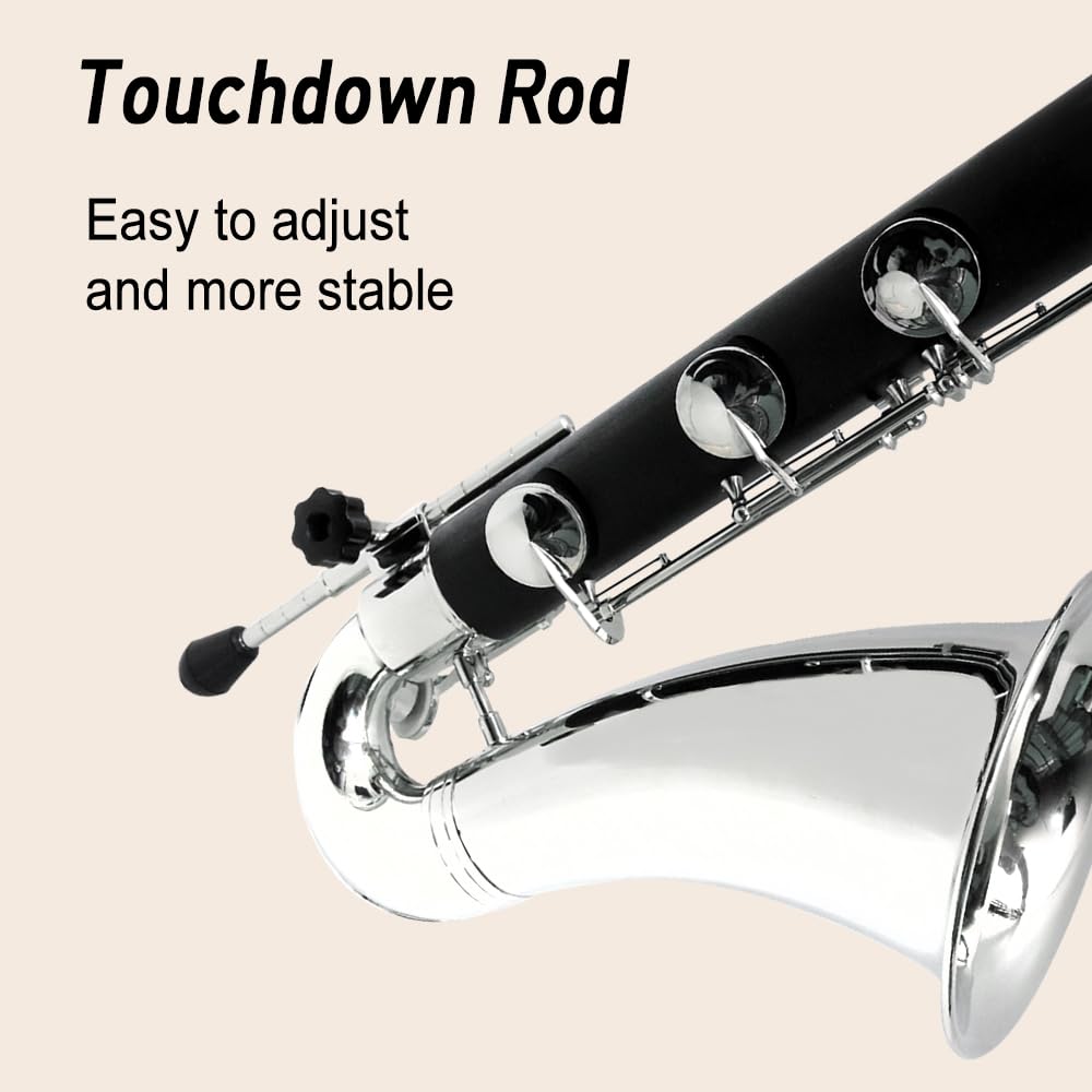 Bass Clarinet Low E | Nickel-Plated Keys, Rich Sound & Durable Hard Rubber Body - Includes Starter Accessories