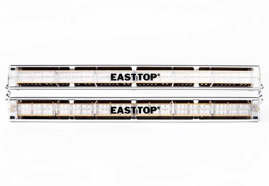East top 48 Group Chord Harmonica Key of C with Case, Upgrade Chord Mouth Organ Harmonica For Adults, Professional Band Player and Students