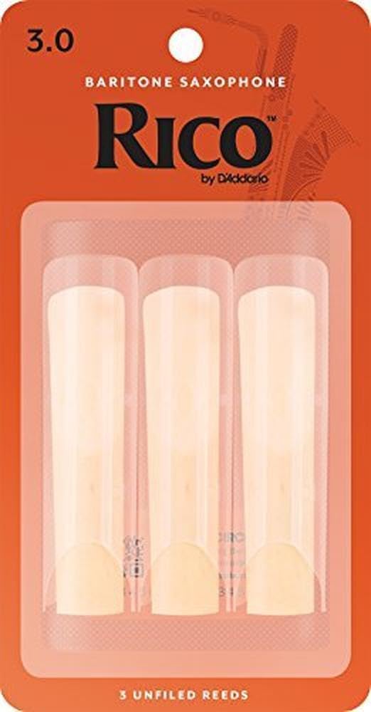 D’Addario Woodwinds - Rico Baritone Sax Reeds - RLA1025 - Strength 2.5, 10-Pack