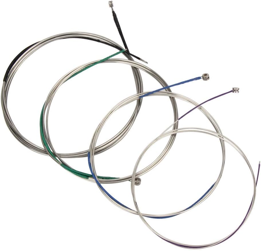 Imelod Cello strings Full Set (A-D-G-C) Universal Steel Core Nickel-Chromium Wound with Nickel-plated Ball End for 4/4 3/4 1/2 1/4 Cellos