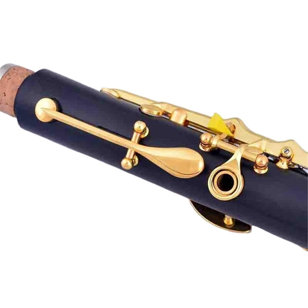 Clarinet Bb Wood Ebony Gold Plated 17 Keys Musical Instrument Clarinet Instrument(3)
