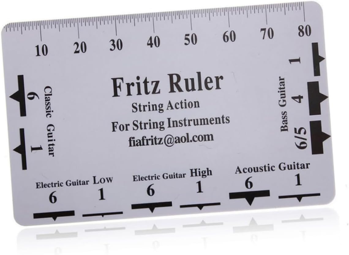 Guitar Maintenance Kit 24pc Guitar Tool Set String Action Ruler Nut Files Fret Files Fret Bevel File Guitar Ruler Guard