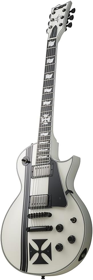 ESP Iron Cross Snow White James Hetfield Signature Guitar
