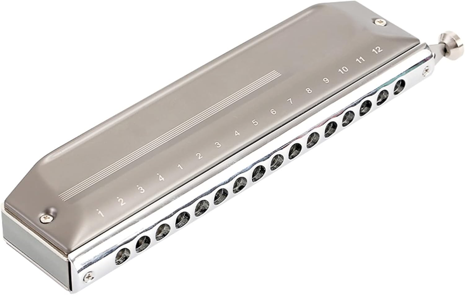 Chromatic Harmonica 16 Hole 64 Tone Key of C Aluminum Comb Chromatic Mouth Organ Harmonica Harmonica Musical Instrument