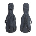 Lightweight 4/4 Cello Case Gig Bag with Padded Backpack Straps,Heavy Duty Waterroof for Classic Electric Cello with Double Handles & Accessory Pockets (gray)
