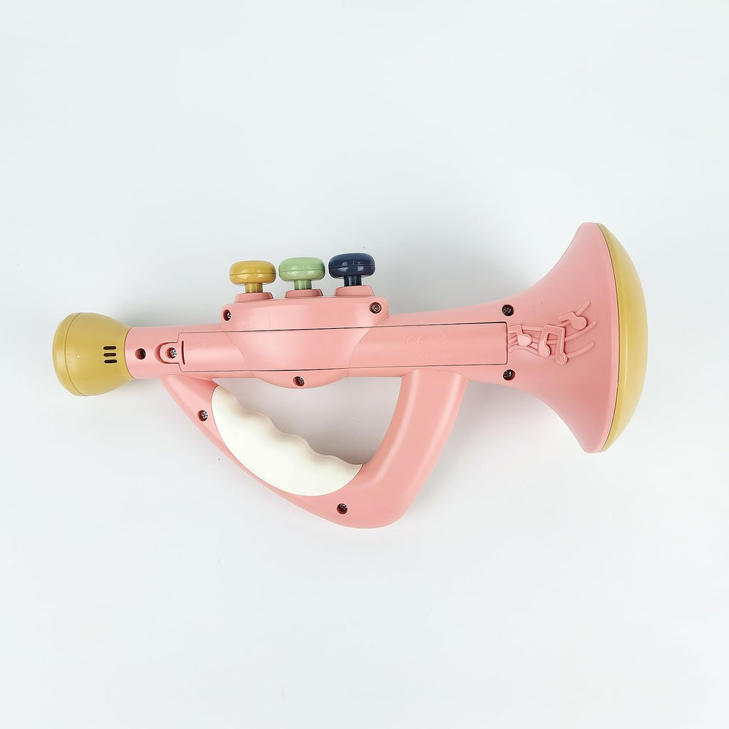 Musical Instruments Toys for Kids, Toddlers Little Trumpet and Baby Educational Toy for Girls & Boys Ages 1-3 (Blue)