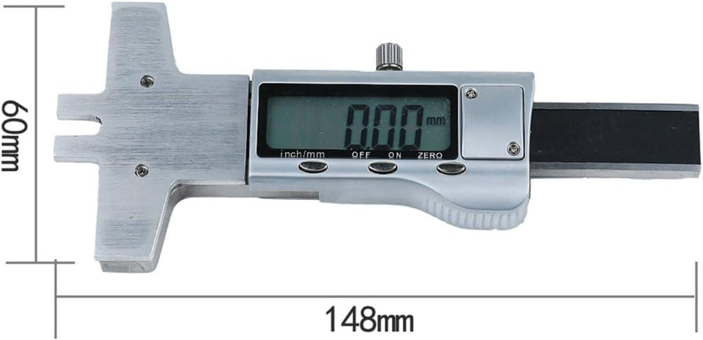 YIJU String Height Gauge Digital Guitar Measuring Gauge String Action Ruler Metal Instrument Tool For Detailed Guitar Measurements Suitable For Technicians Maintenance Luthiers Repair Work