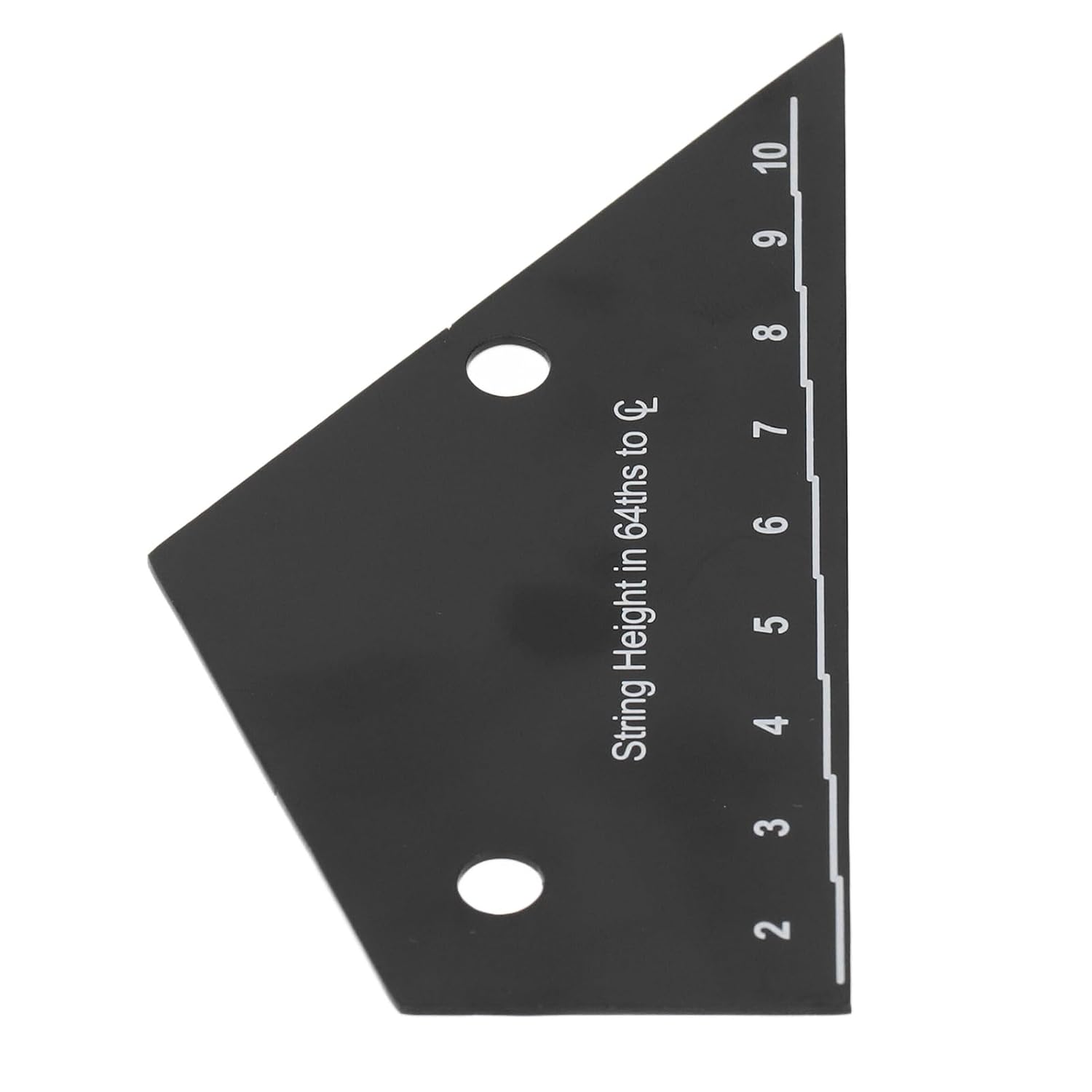 Kadimendium String Action Gauge Tool Versatile Black Stainless Steel Ruler for Home Studio and Performance Use