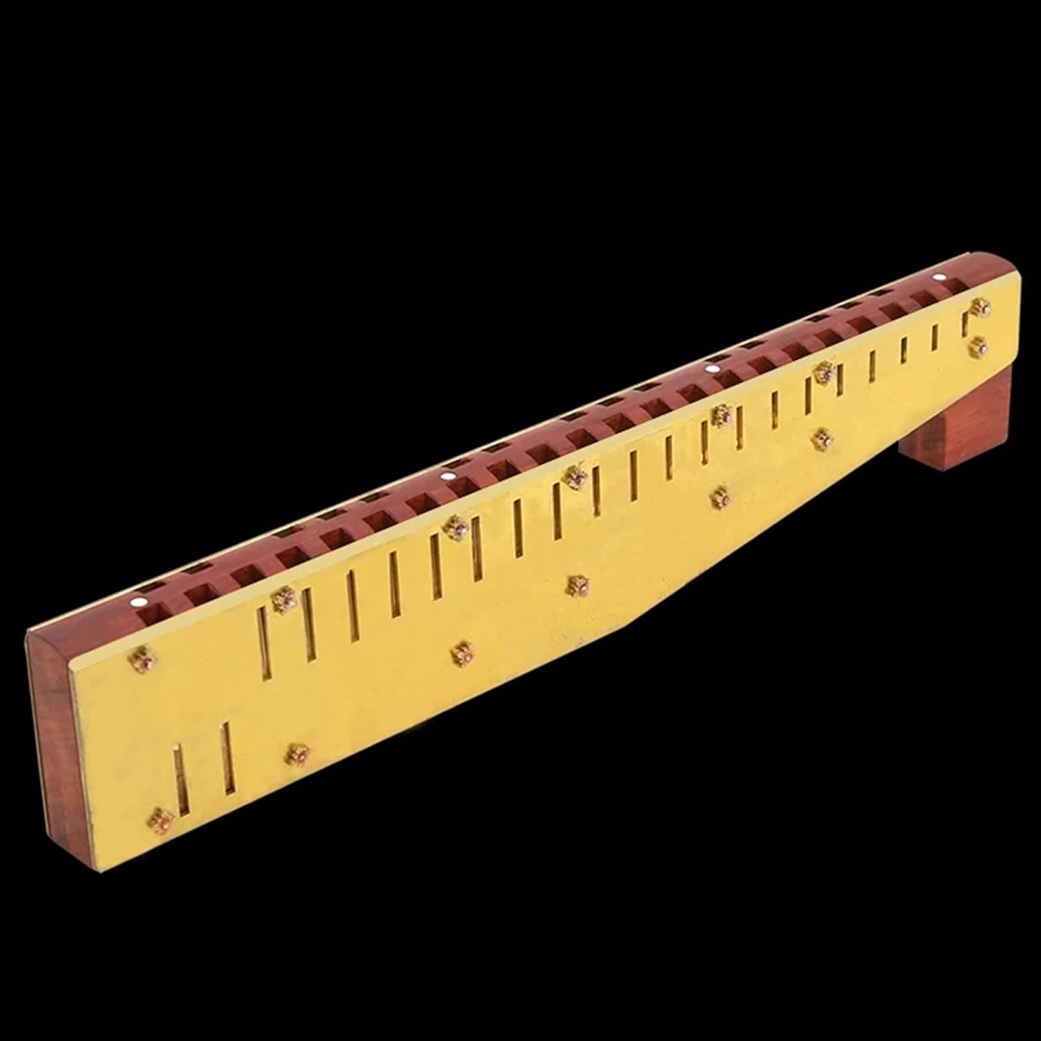 Alto Treble Horn Harmonica Key C Horn Tone Wood Comb Brass Reeds Harp Mouth Organ Harmonica Musical Instrument