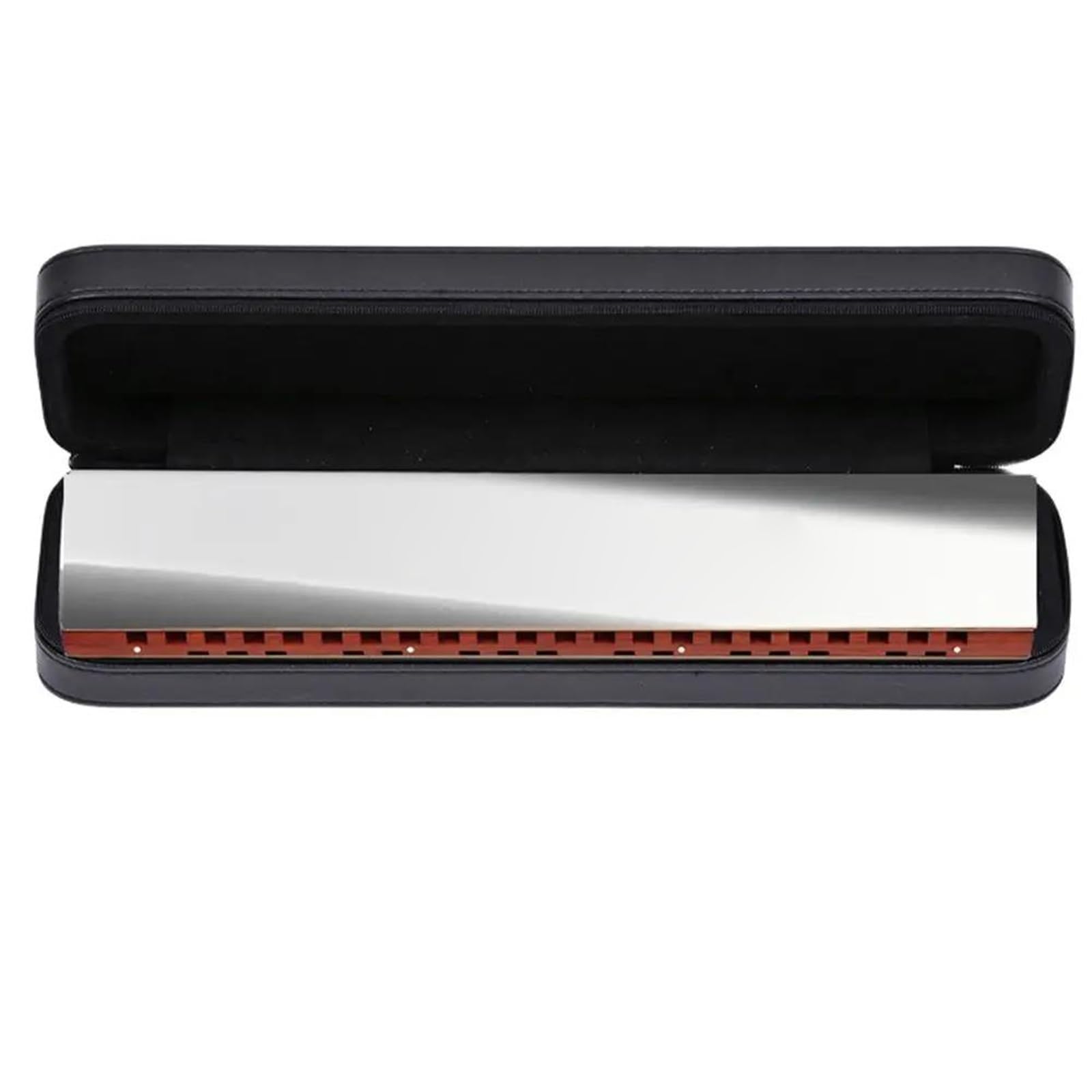 Soprano Horn Harmonica Key C Tone Brass Reeds Harp Mouth Organ Professional Musical Instruments Harmonica Professional (Color : Soprano Horn)