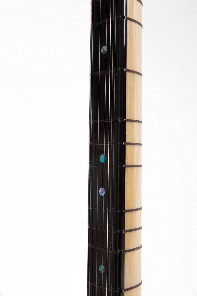 Turkish Short Neck Baglama Saz made of Maple Wood, Cedar Top, With Soft case, free Extra strings & Picks Mizrab