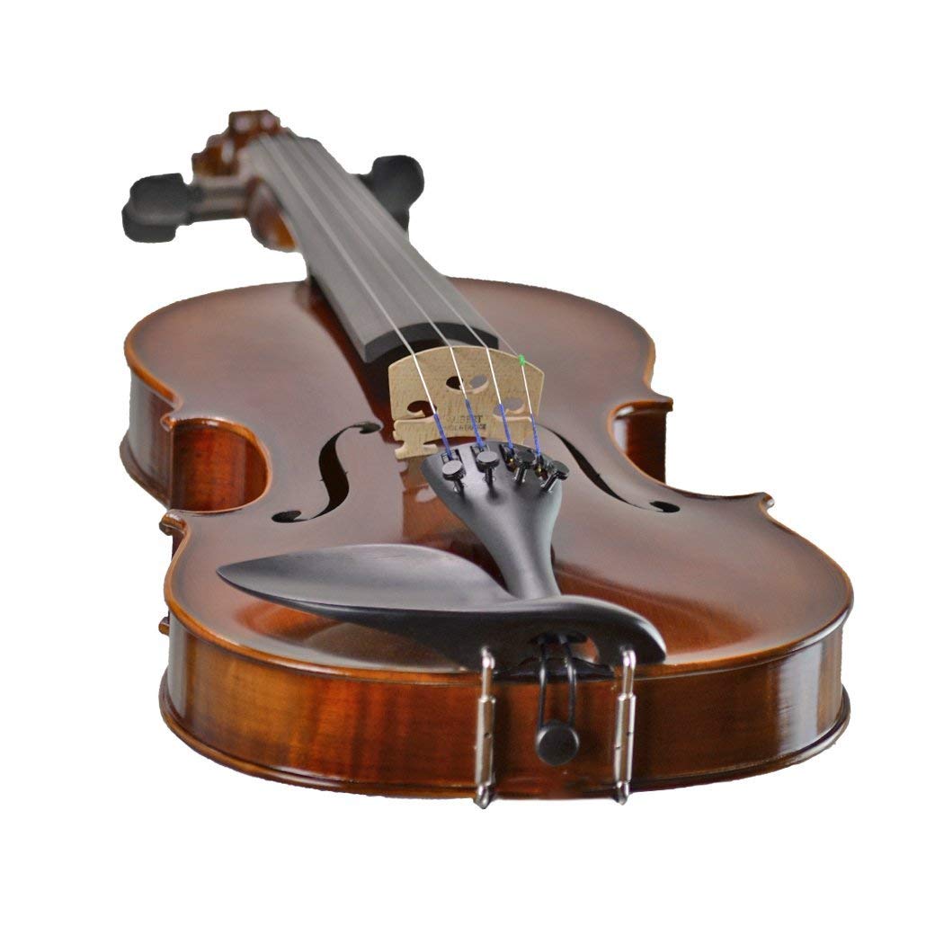 Bunnel Premier Violin Outfit 4/4 Full Size - Carrying Case and Accessories Included - Solid Maple Wood and Ebony Fittings By Kennedy Violins