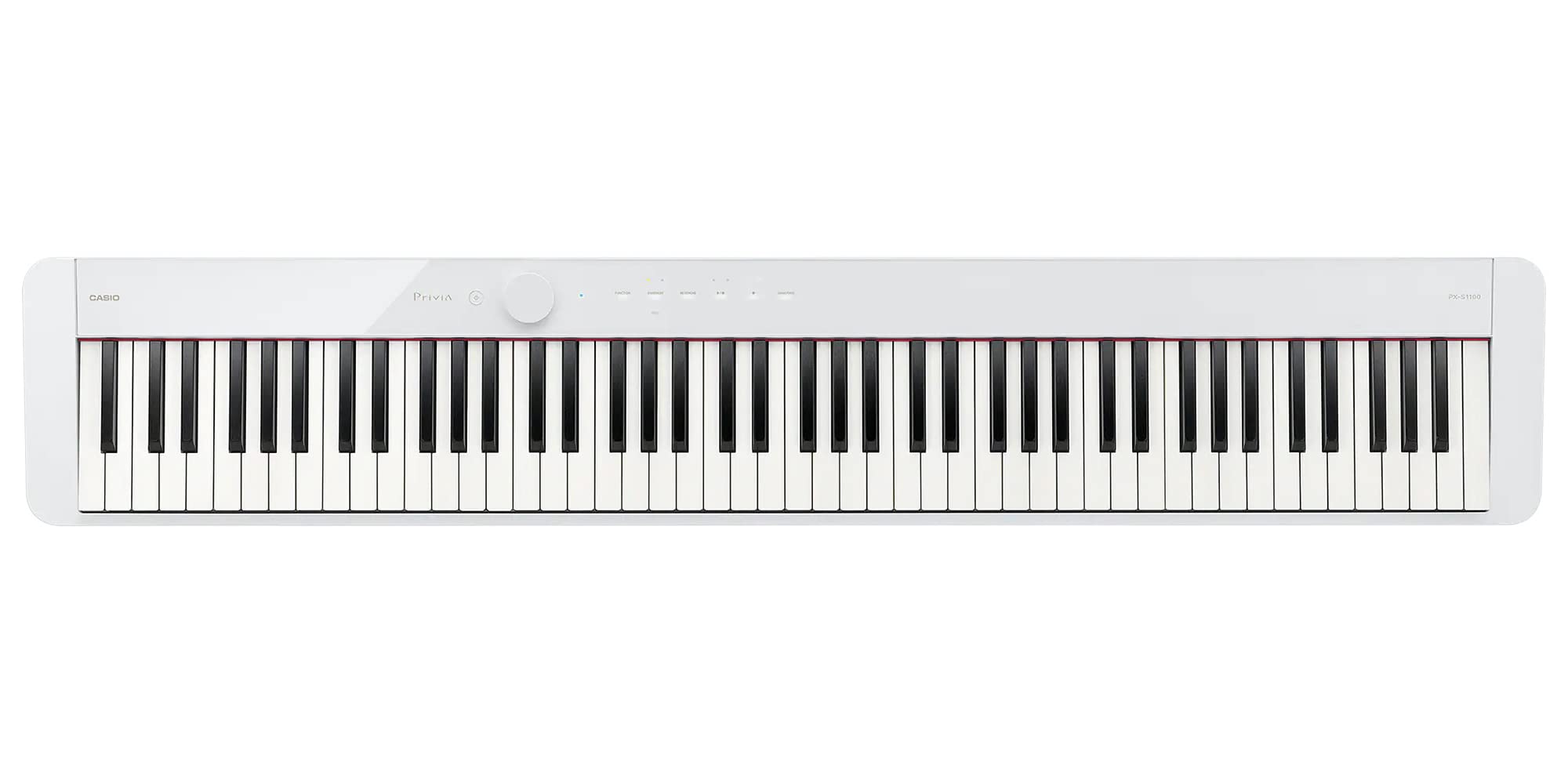 Casio PX-S1100 Privia Digital Piano - Black Bundle with CS-68 Furniture Stand, SP-34 Three Pedal System, Furniture Bench, Instructional Book, Instructional Video, and Austin Bazaar Polishing Cloth
